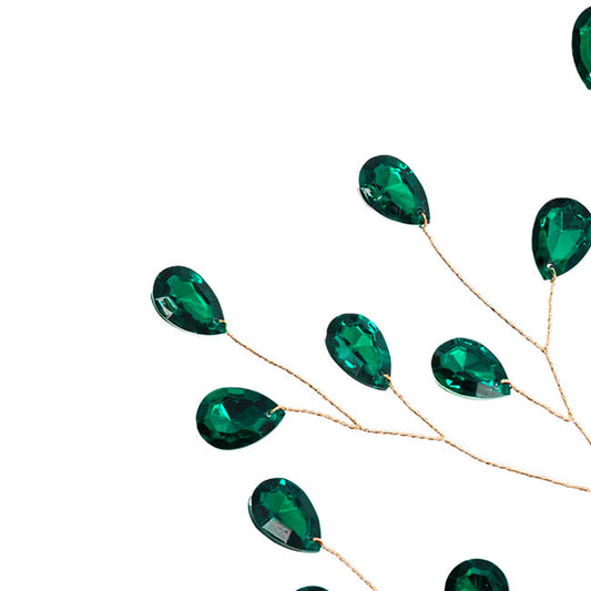 Acrylic Crystal Pick Green Gold (31cmH)