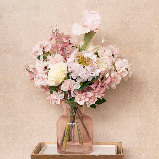 Iris Real Touch Stem Soft Cream Pink (78cmH)