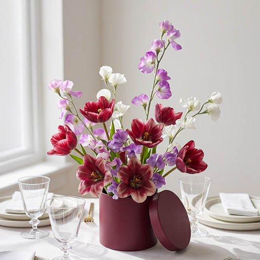 Sweet Pea Flower Stem Purple (63cmH)