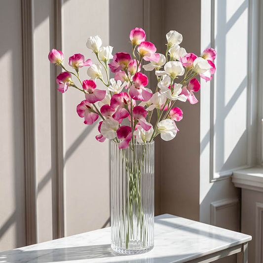 Sweet Pea Flower Stem White (63cmH)