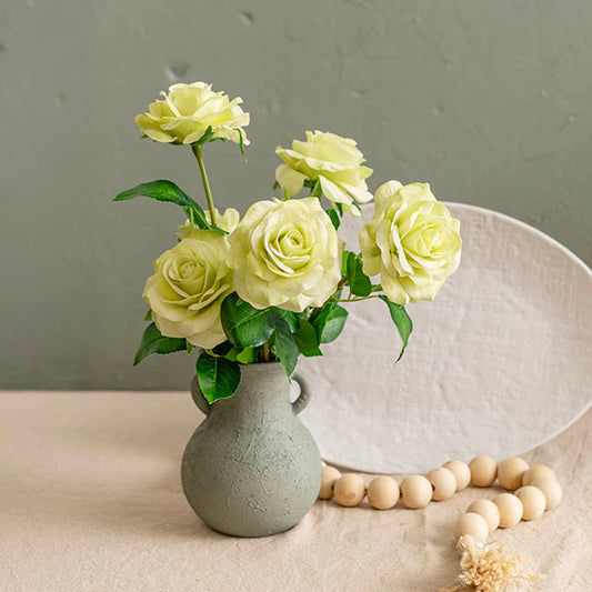 Miller Rose Open Real Touch Pale Green (9cmDx57cmH)