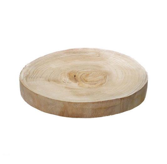 Natural Wood Timber Slice Round Brown (Approx. 30cmx4cmH)