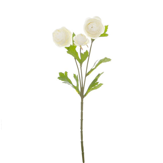 Petite Ranunculus Spray Cream (42cmH)