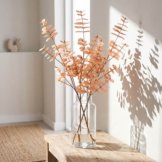 Eucalyptus Large Leaf Spray Soft Brown (88cmH)