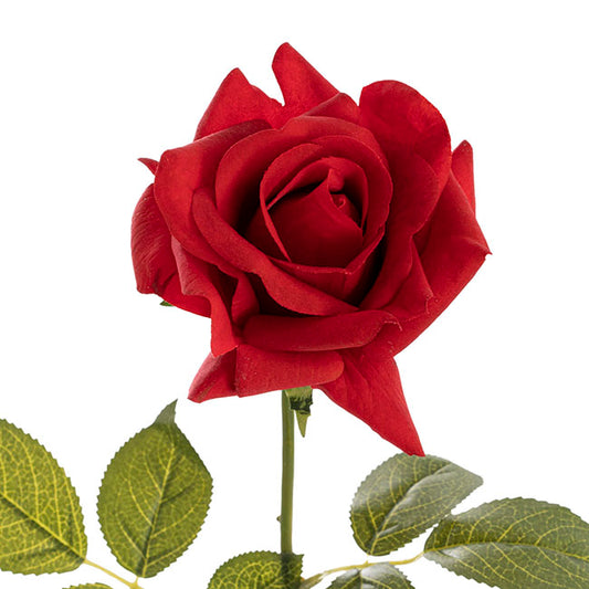 Siena Real Touch Rose Full Bloom Red (60cmH)