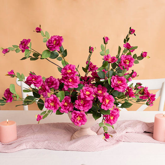 Iceland Rose Spray x 7 Head Fuchsia (72cmH)