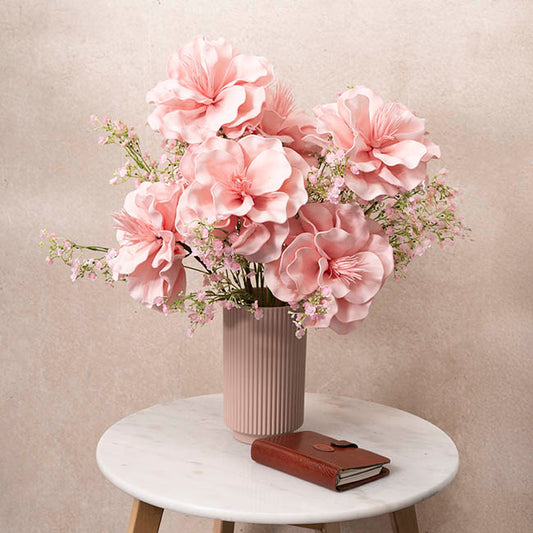 Decorative Large Event EVA Flower Soft Pink (23cmDx60cmH)