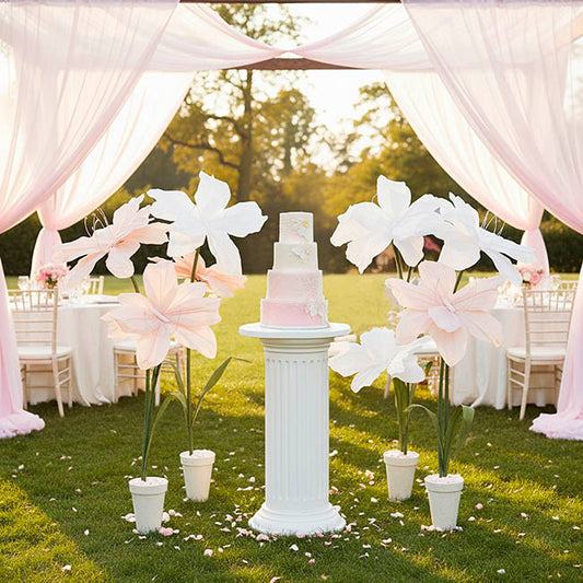 Large Paper Butterfly Soft Pink (50x35x90cmH)