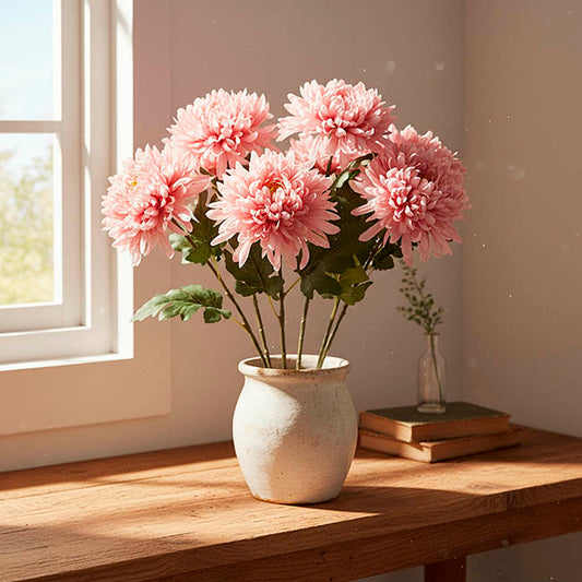 Giant Chrysanthemum Stem Dusty Pink (21cmDx65cmH)
