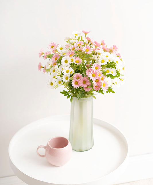 Daisy Spray 15x Flowers Soft Pink (3.5cmDx63cmH)