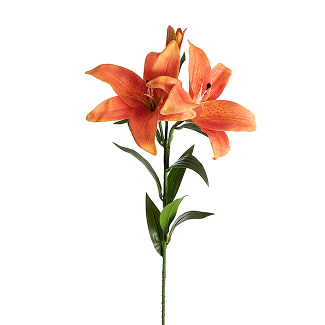real touch tiger lily Tiger Lily 3 Head Real Touch Orange (90cmH) – Koch & Co Pty Ltd