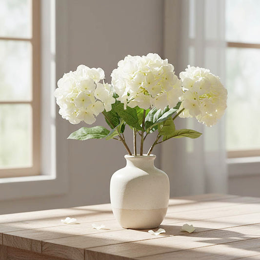 Hannah Hydrangea Spray White (93cmH)