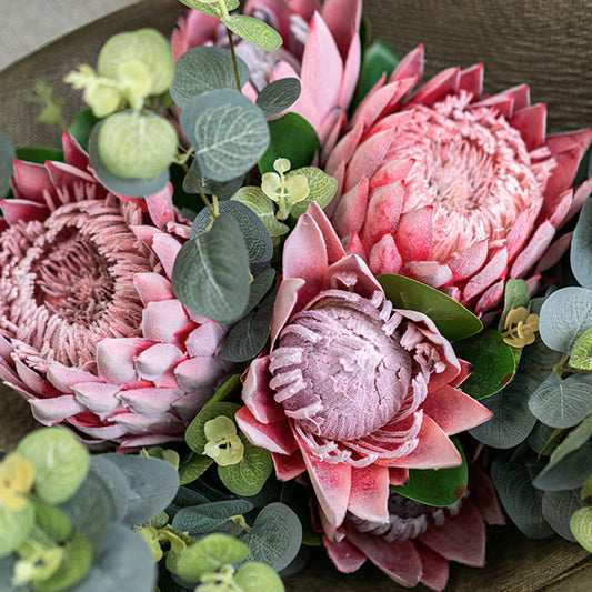 Protea Robyn Stem Soft Pink (12cmDx42cmH)