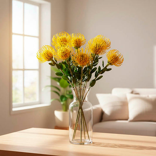 Native Leucospermum Yellow (61cmH)