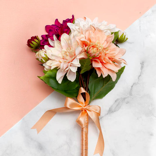 Dahlia Stem White (53cmH)