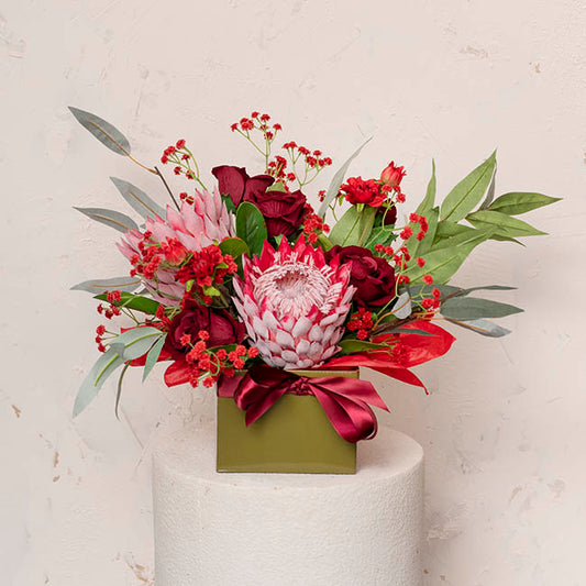 Gypsophila Baby's Breath Bunch x 3 Romantic Red (62cmH)