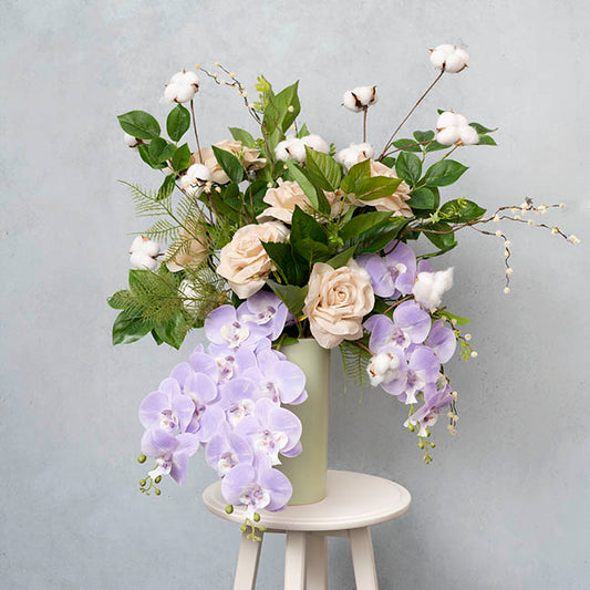 Real Touch Rose Leaf Spray Green (95cmH)