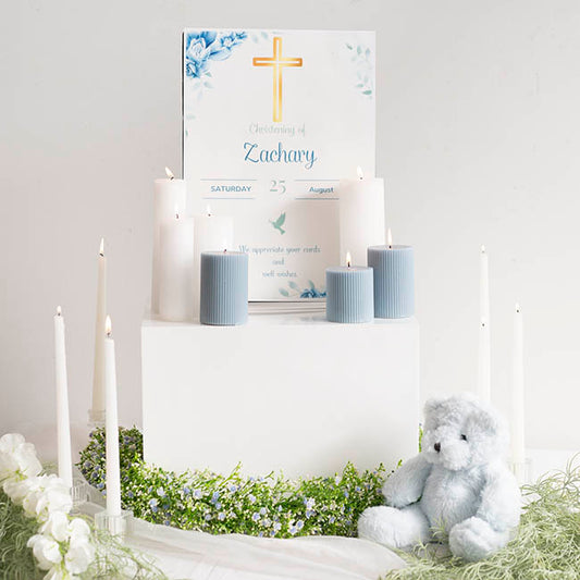 Gypsophila Baby's Breath Garland Blue (10cmWx135cmL)