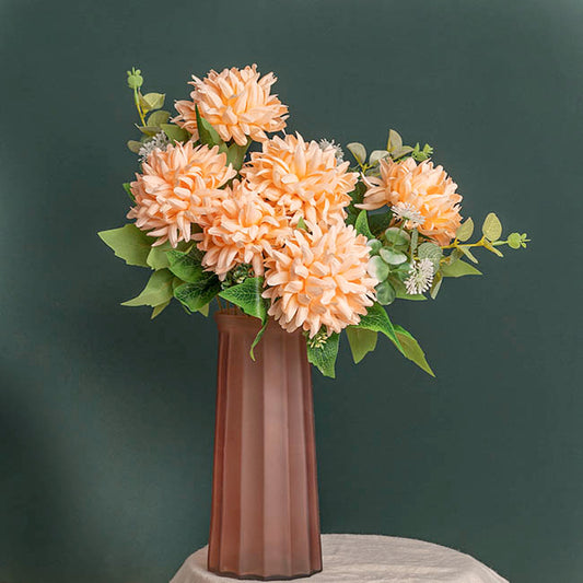 Chrysanthemum x 7 Heads Bouquet Soft Peach (11cmDx48cmH)