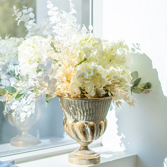 Coix Seed Grass Spray White (65cmH)