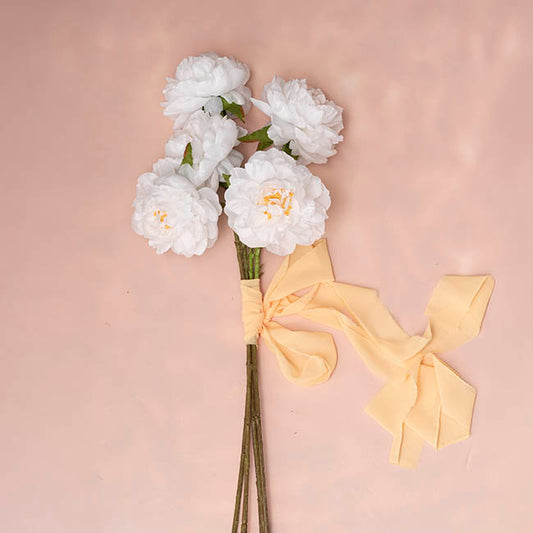 Single Stem Peony White (13cmDx67cmH)