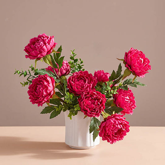 Duchess Peony Stem Hot Pink (15cmDx65cmH)