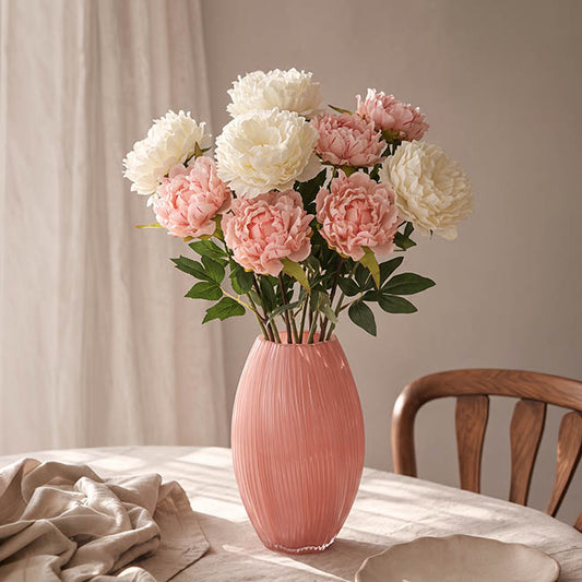 Duchess Peony Stem Soft Pink (15cmDx65cmH)