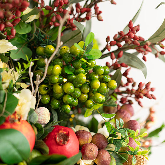 Berry Cluster Spray Green (35cmH)