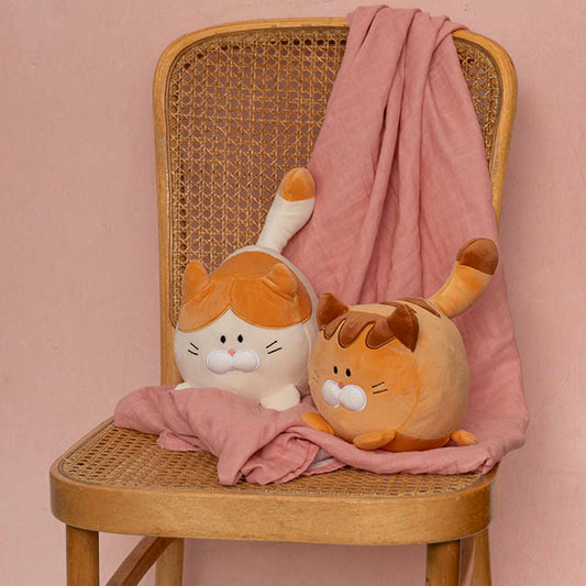 Cat Sherlock Plush Puff Soft Toy Caramel (16cmHT)