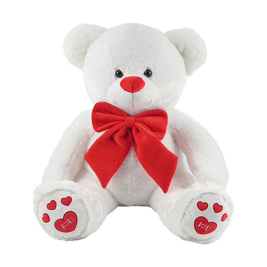 Ted the I Love You Giant Teddy Bear White (90cmHT/60cmST)