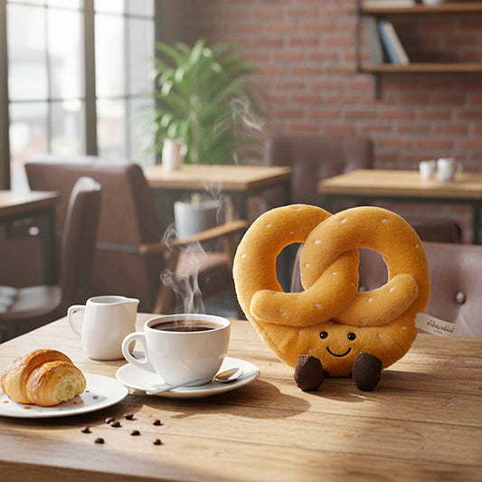 Mr Pretzel Plush Soft Toy Brown (20x20cm.ST)