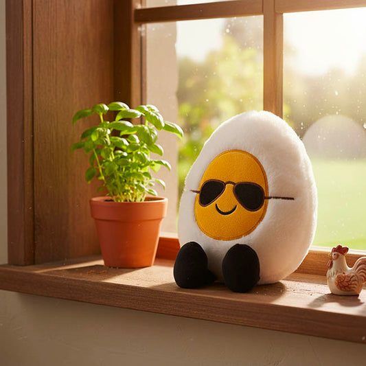 Mr Cool Eggs Plush Soft Toy White (20cm.ST)