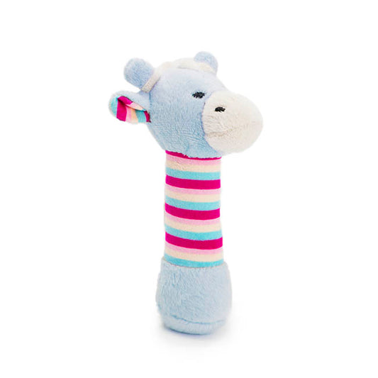 Thomas Giraffe Hand Rattle Blue & Pink Multi (15cmHT)