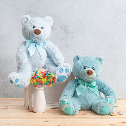 Teddy Bear Mojo Plush Soft Toy Blue (40cmHT)