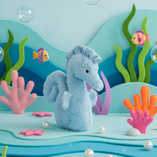 Seahorse Mira Plush Soft Toy Dream Blue (25cmH)
