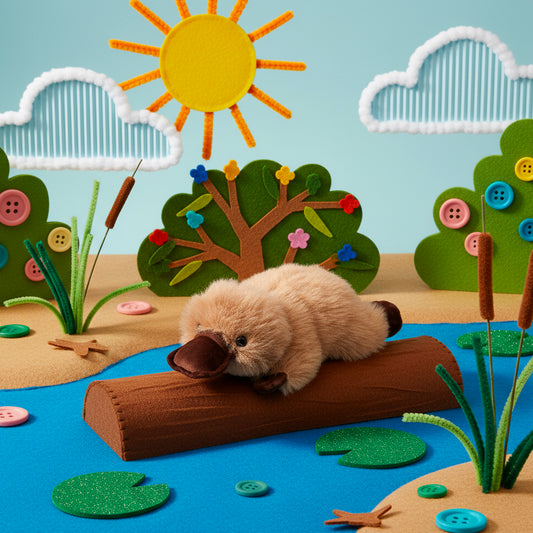 Platypus Penny Plush Soft Toy Brown (32x20cmHT)