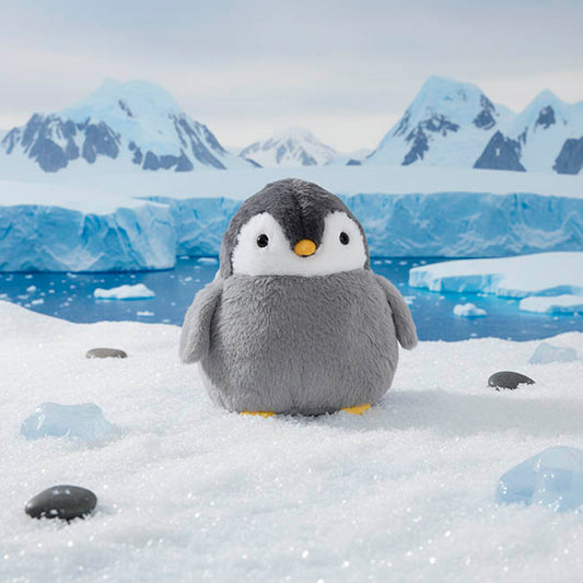 Rony the Penguin Eco Plush Soft Toy Grey (23cm.HT)