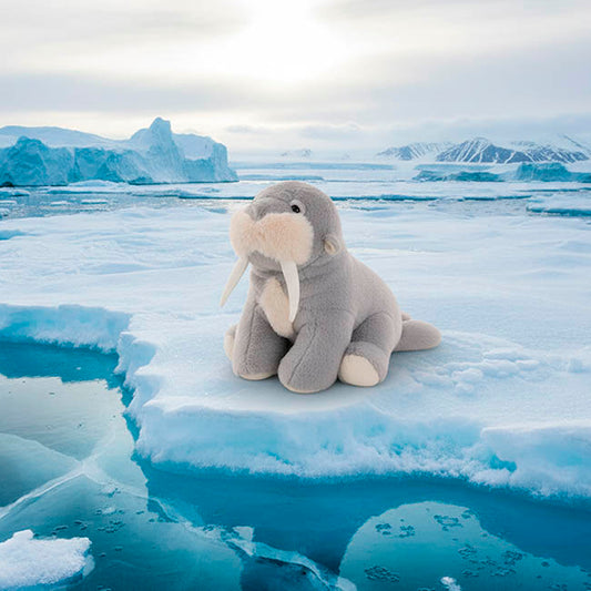 Marlow the Walrus Eco Plush Soft Toy Grey (25cm.ST)