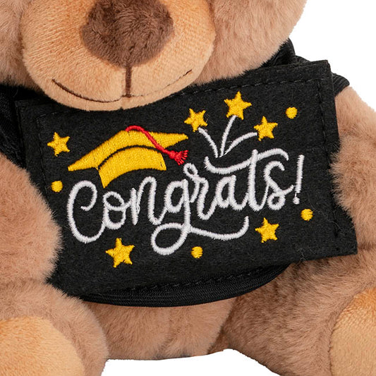 Graduation Teddy Bear Arnold w Congrats Top Brown (25cmST)