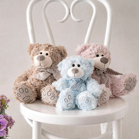Luke Teddy Bear Baby Pink (20cmH)