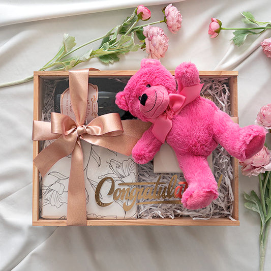 Jelly Bean Teddy Bear Hot Pink (20cmST)