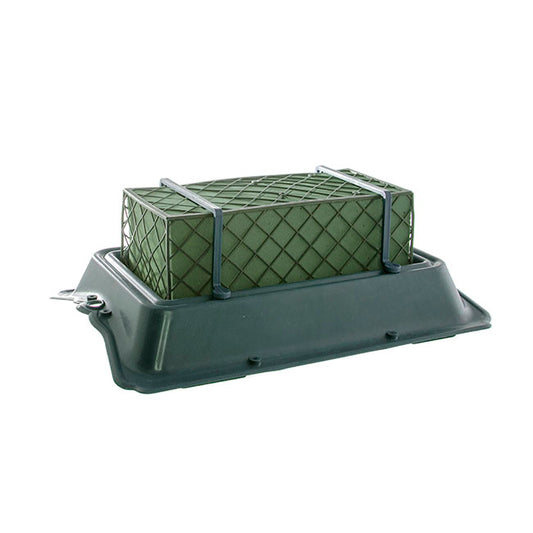 Casket Saddle Single Tray Cage Floral Foam (35x24.5x11.5cmH)