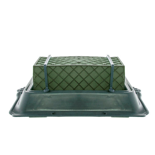 Casket Saddle Single Tray Cage Floral Foam (35x24.5x11.5cmH)