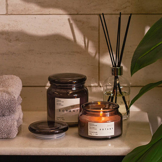 Scented Candle Botany Jar Rose & Sea Salt 150g (10x8cmH)
