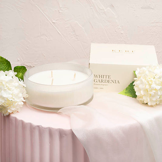 Scented Candle Indulgence 3-Wick Gardenia 300g