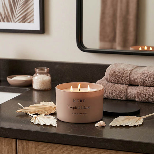 Scented Candle Leisure Large 3 Wicks Tropical Island 440g