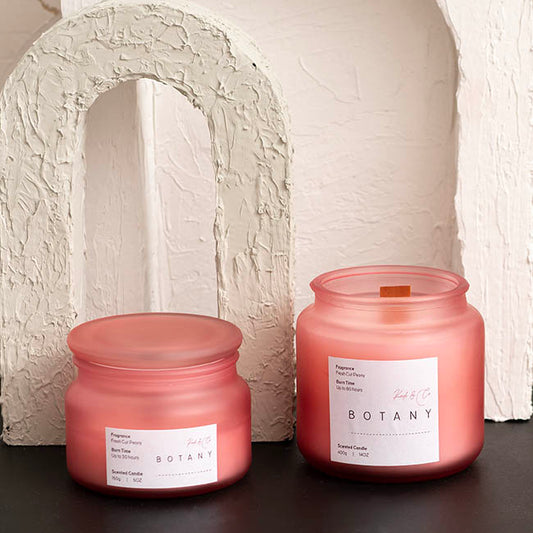 Scented Candle Botany Jar Fresh Cut Peony (400g)