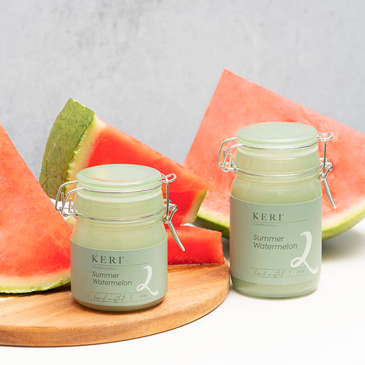 Scented Candle Honey Jar Summer Watermelon (6.5Dx9cmH) 120g