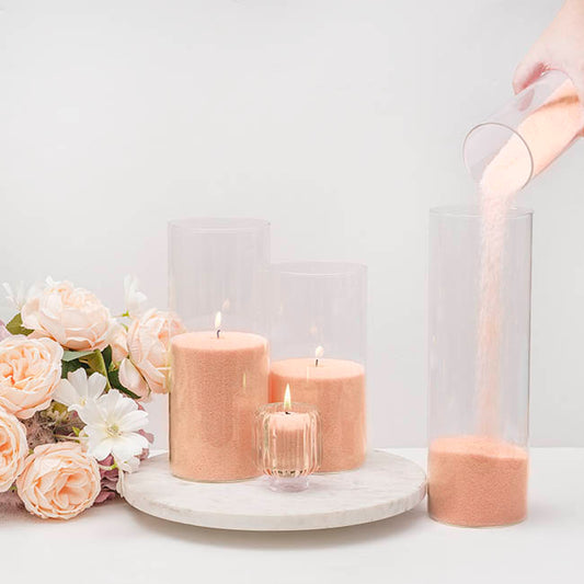 Crystal Natural Candle Sand Wax with 40 Wicks Nude (1kg)