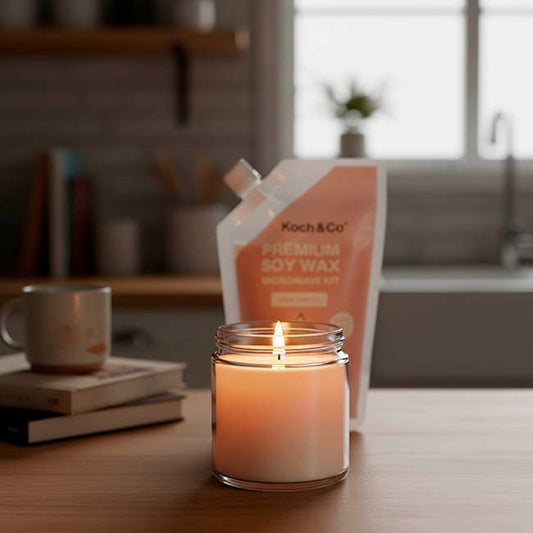Premium Soy Candle Wax Microwave Kit Unscented (450ml)
